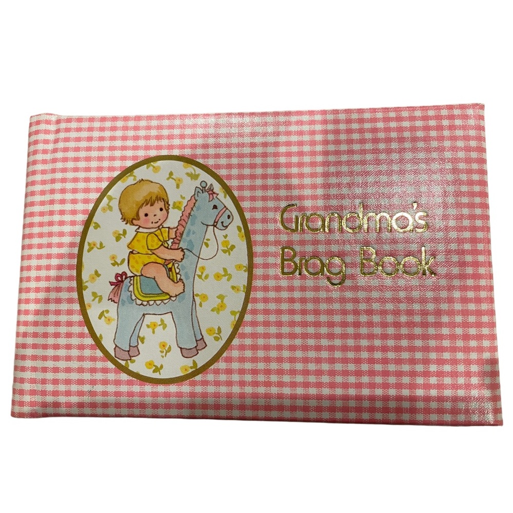 VTG Gibson Grandma's Pink Brag Book Photo Album, New, never used, Made in USA
